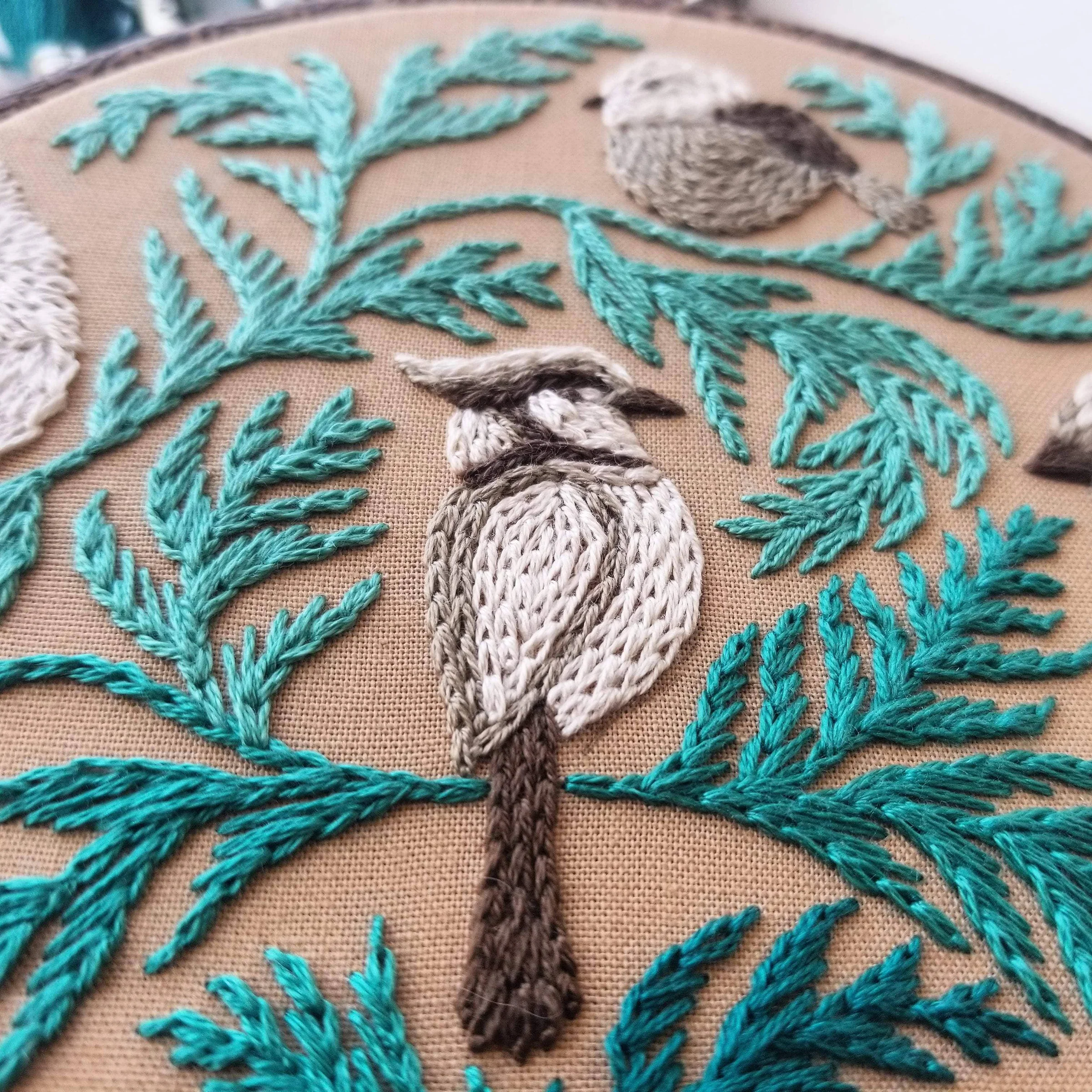 Winter Birds Hand Embroidery Kit - Image 2