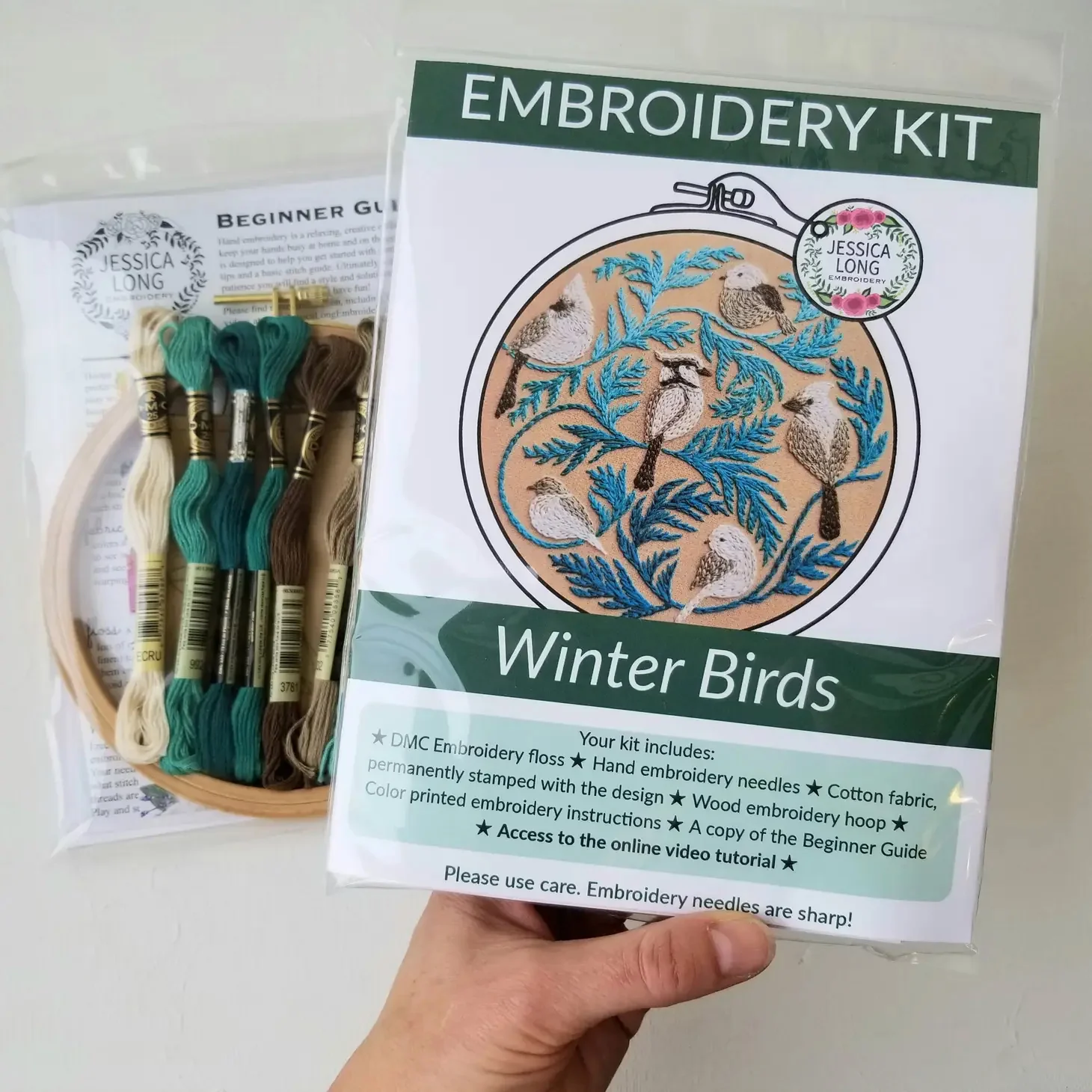 Winter Birds Hand Embroidery Kit - Image 5