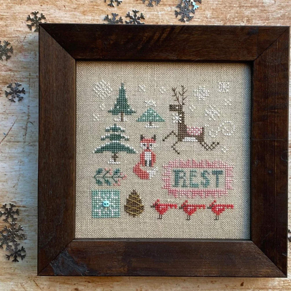 Winter Doodles Cross Stitch Pattern