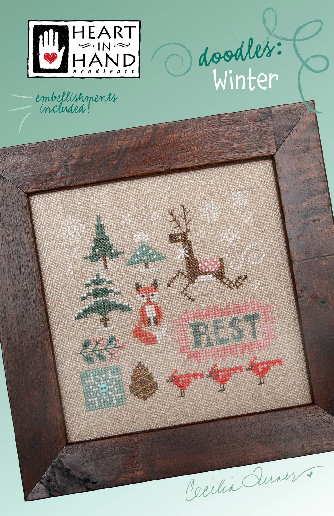 Winter Doodles Cross Stitch Pattern - Image 4