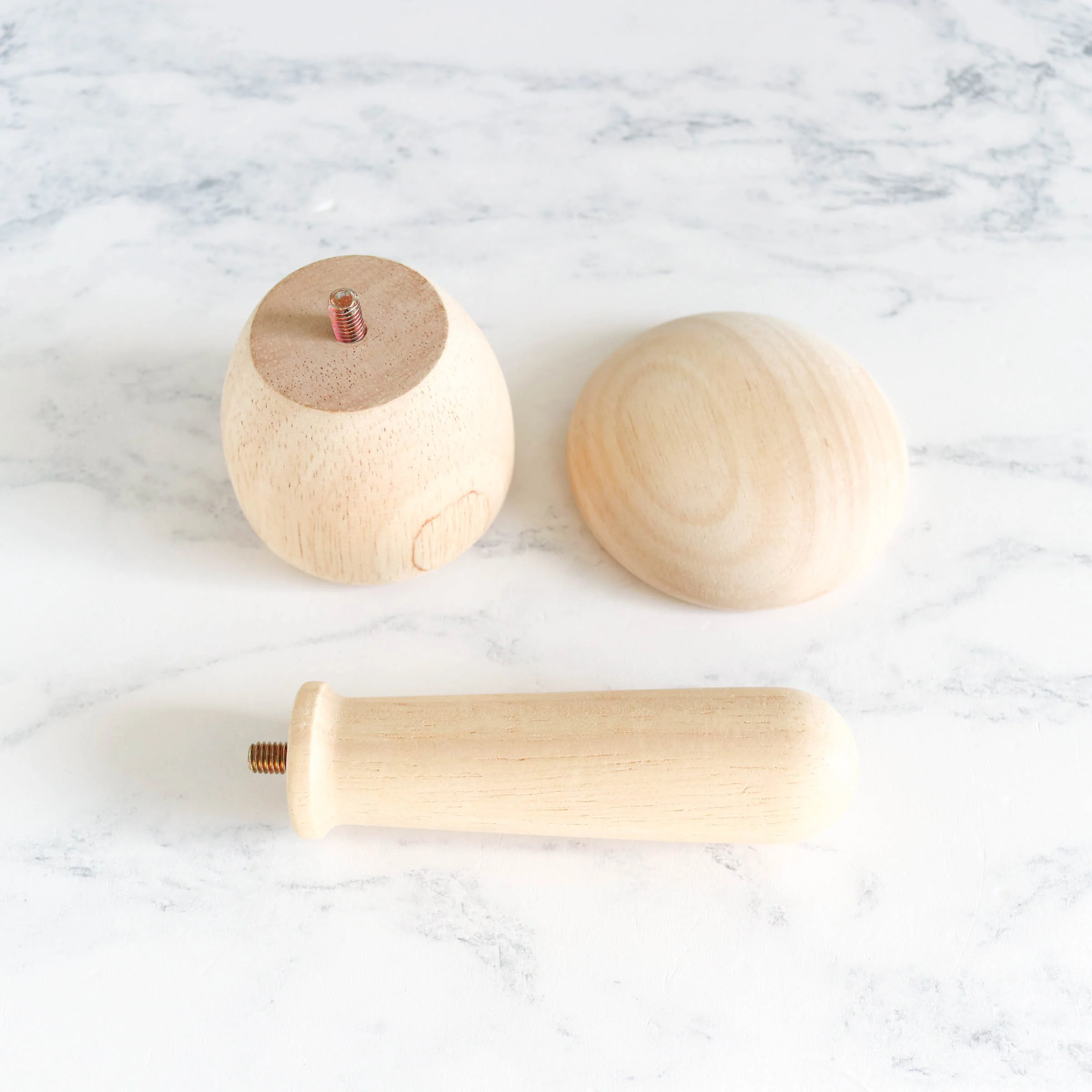 Wooden Darning Mushroom Set - Image 3