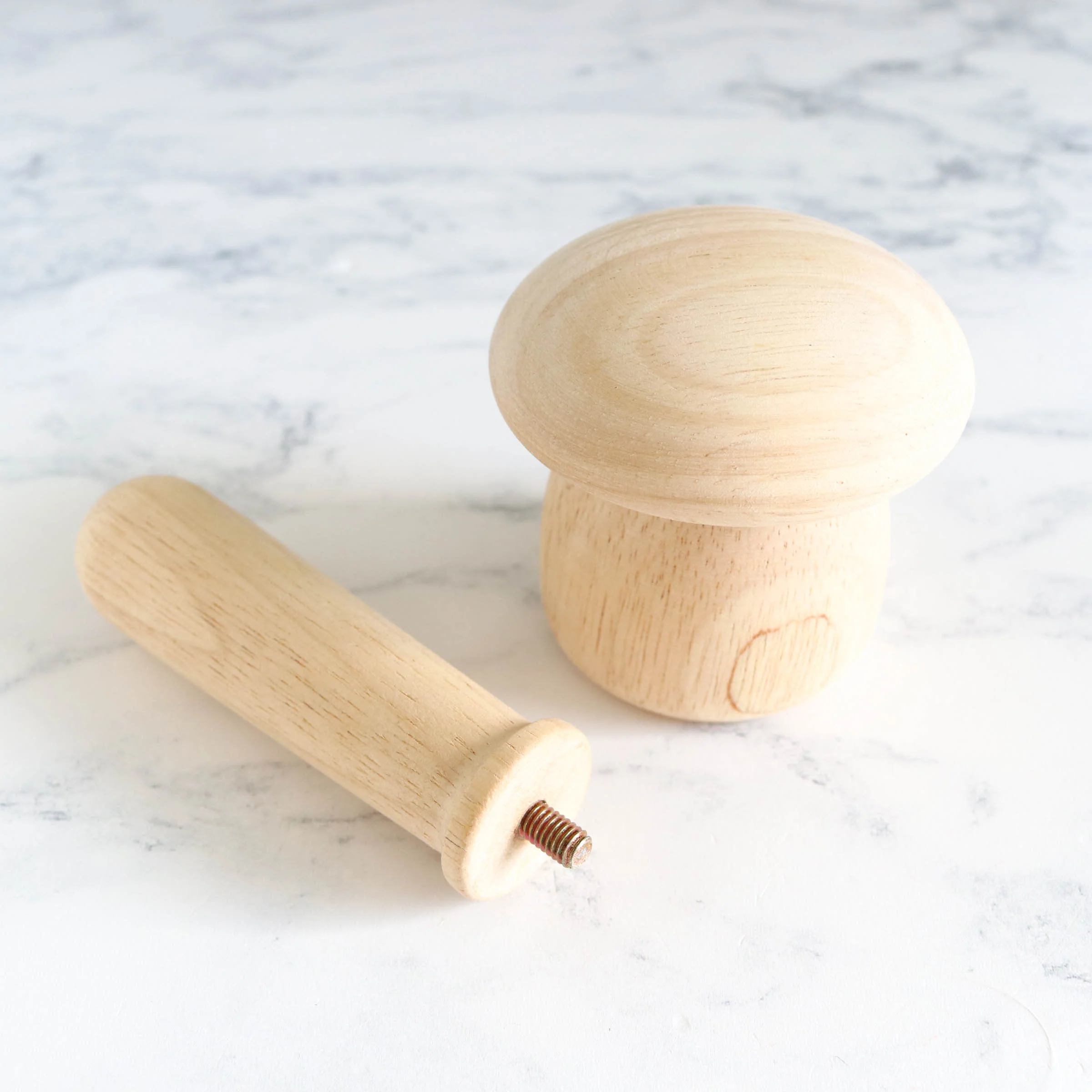 Wooden Darning Mushroom Set - Image 5
