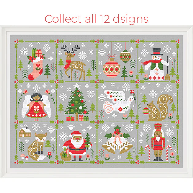 Woodland Christmas Cross Stitch Pattern (Parts 1-4) - Image 2