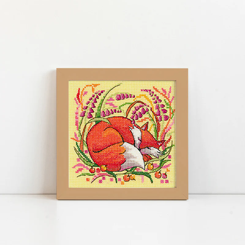 Woodland Creatures Cross Stitch Kit - Fox - Image 2