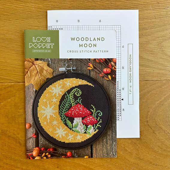 Woodland Moon Cross Stitch Pattern - Image 3