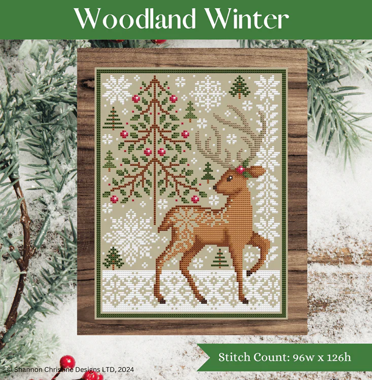 Woodland Winter Cross Stitch Pattern - Image 2