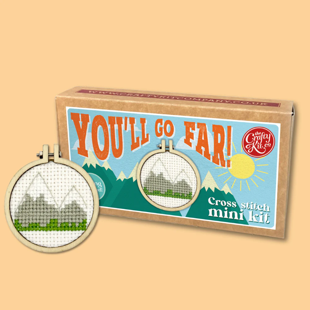 Mini Matchbox Cross Stitch Kit - You'll Go Far - Image 4