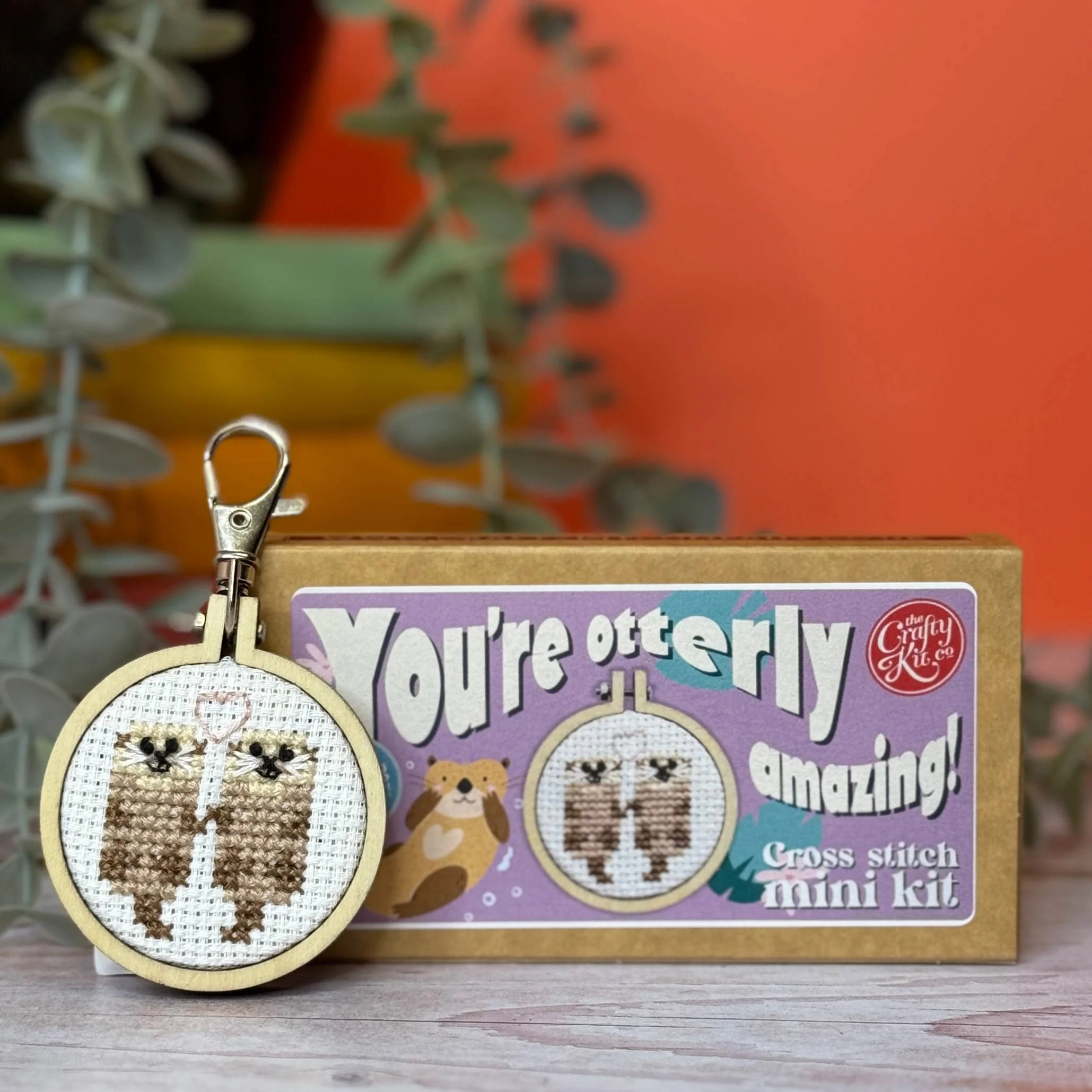 Mini Matchbox Cross Stitch Kit - You're Otterly Amazing