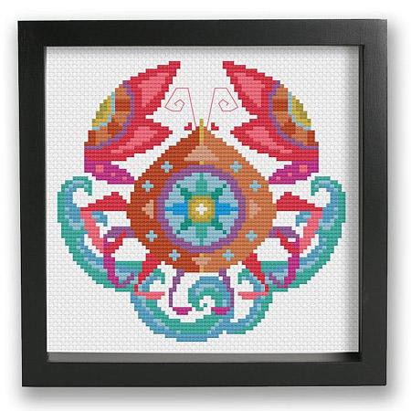 Zodiac Cross Stitch Pattern - Cancer - Image 2