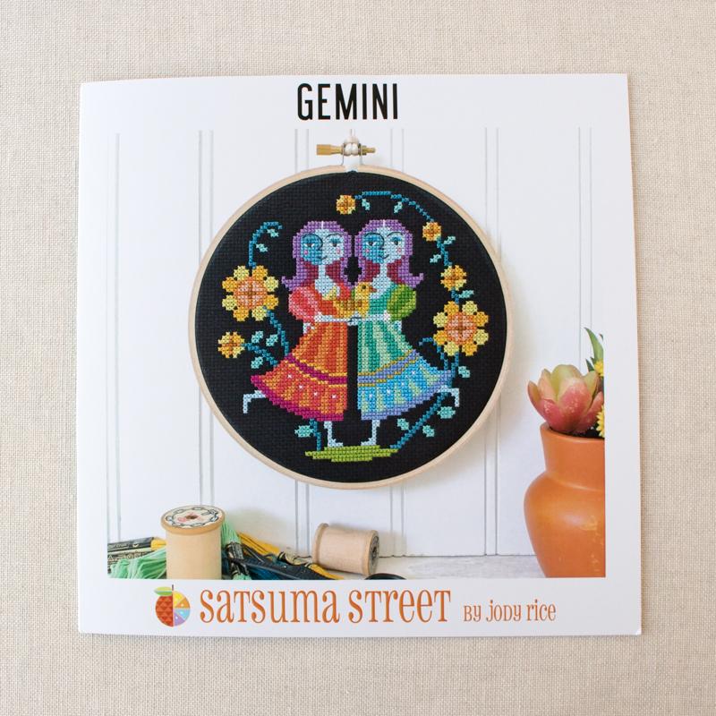 Zodiac Cross Stitch Pattern - Gemini - Image 3