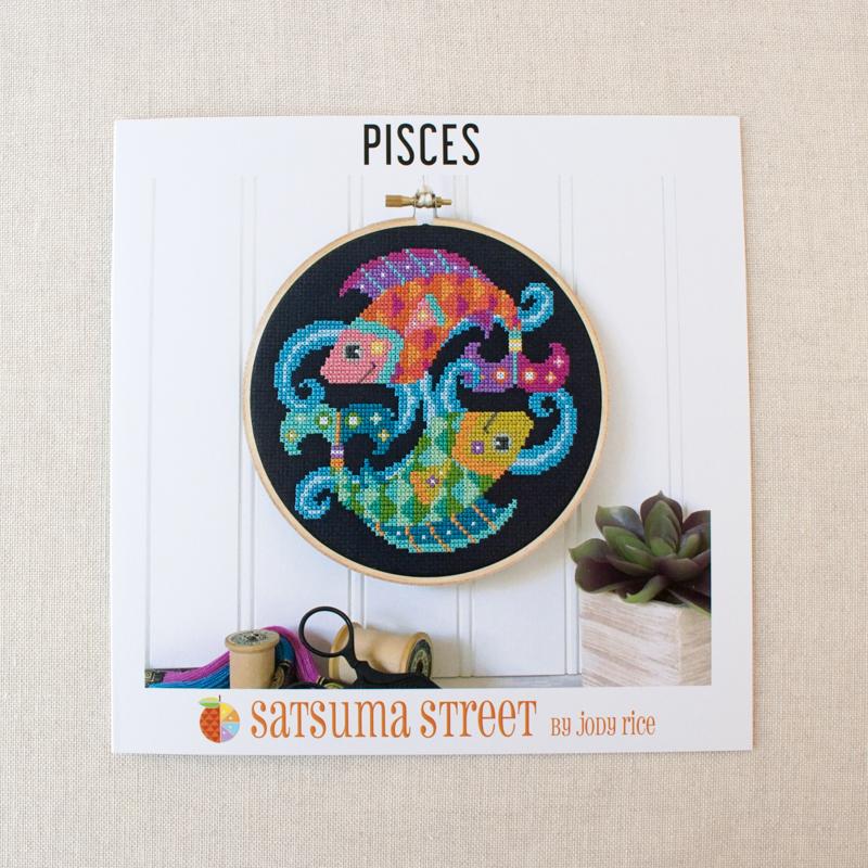 Zodiac Cross Stitch Pattern - Pisces - Image 3
