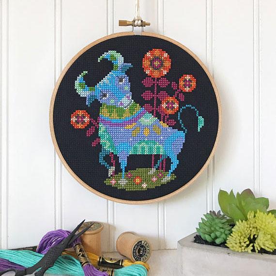 Zodiac Cross Stitch Pattern - Taurus