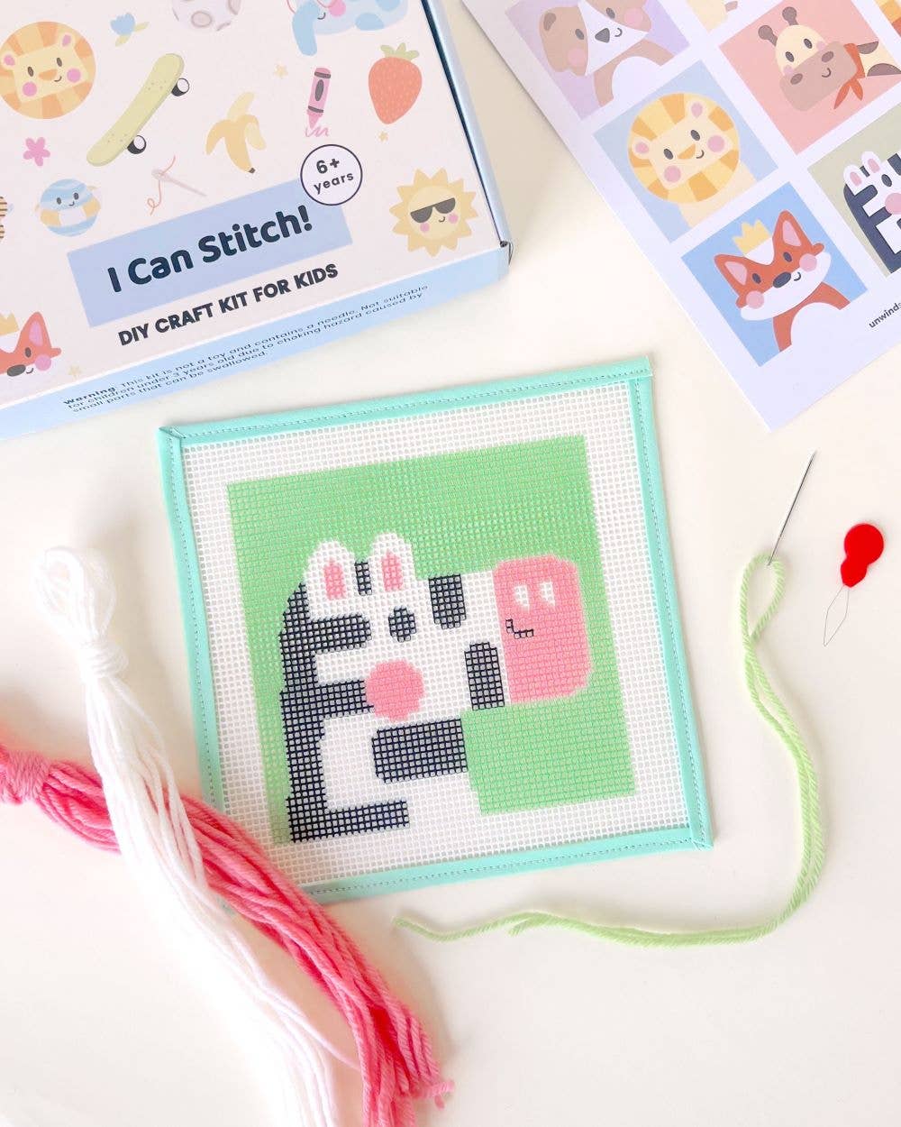 Needlepoint Kit for Kids - Zoe, the Zebra - Image 3