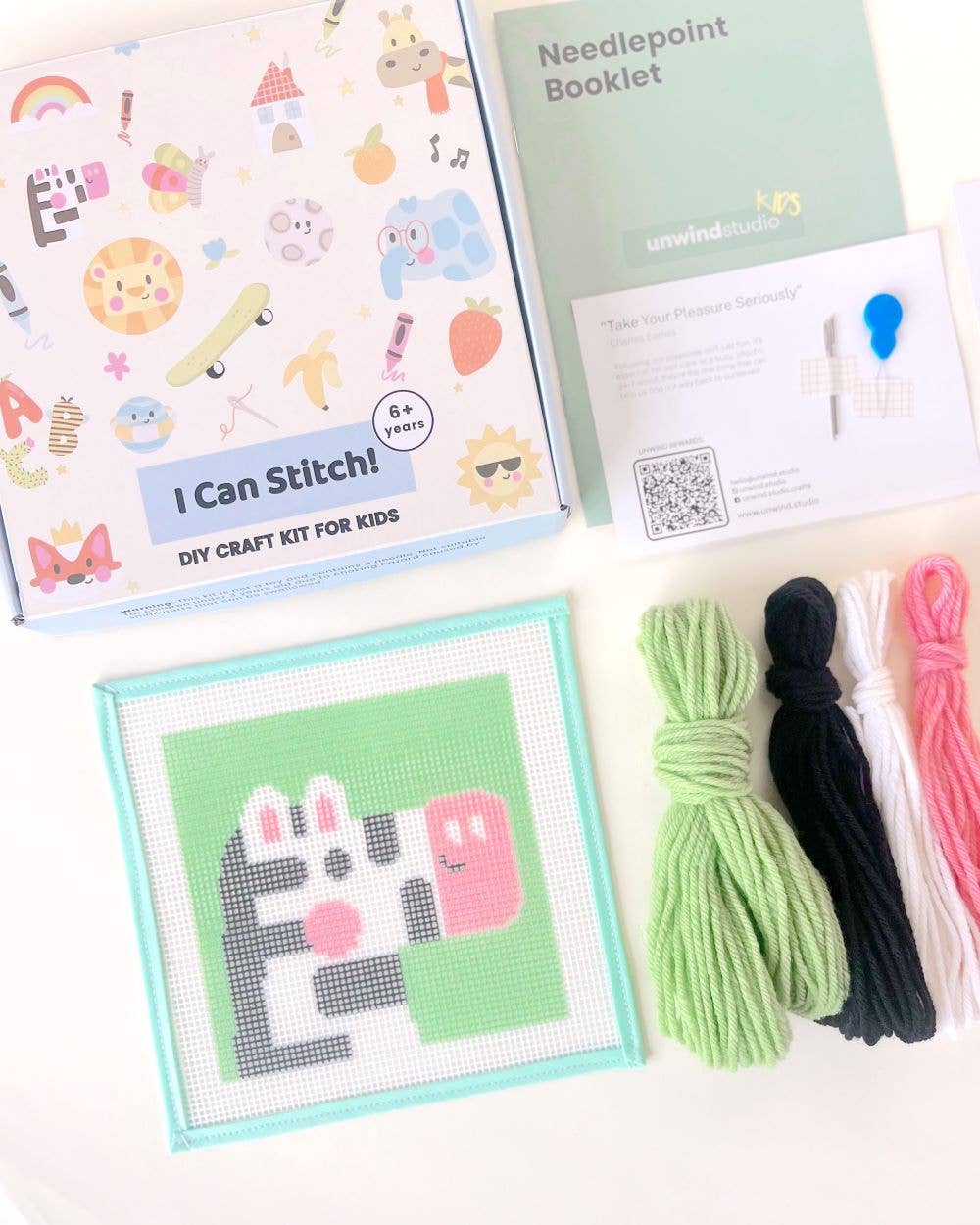 Needlepoint Kit for Kids - Zoe, the Zebra - Image 4