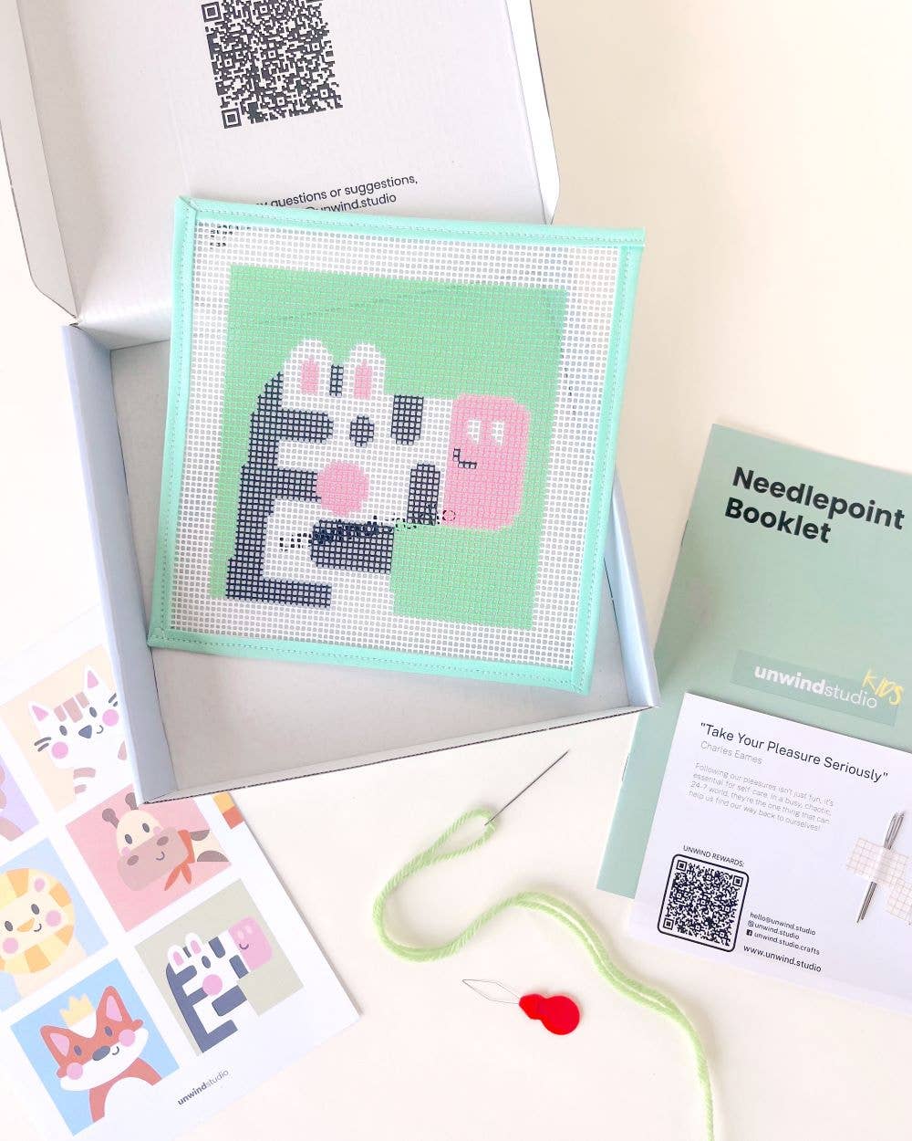 Needlepoint Kit for Kids - Zoe, the Zebra - Image 6